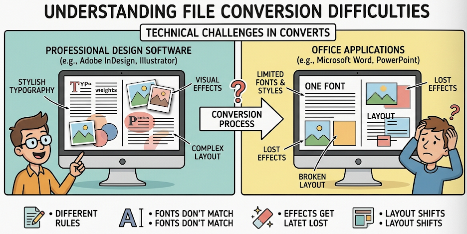 Comprendere le sfide tecniche nella conversione dei file